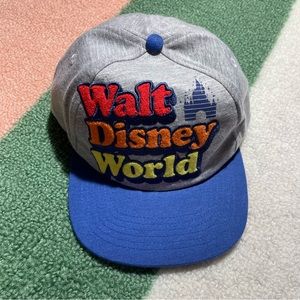 🏰 Disney Parks Walt Disney World Terry Cloth Jersey Spellout SnapBack Hat